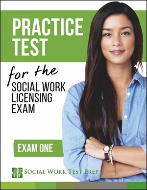 Social Work PRACTICE TEST book cover